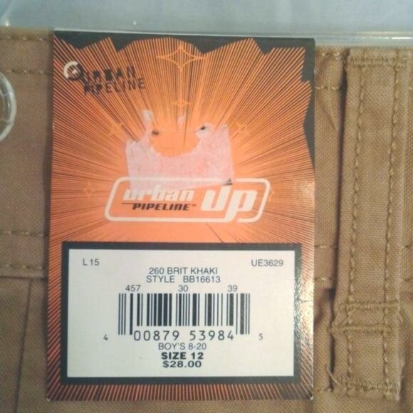 Urban Pipeline Size 12 Cargo Shorts Boys Tan Frayed Hem Cotton Casual NEW - Picture 8 of 8